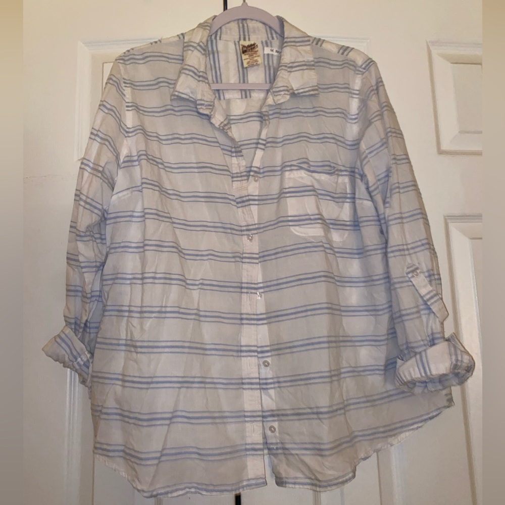 Faded glory button up top